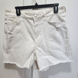 White High Rise Jean Shorts by Lauten Conrad size  12